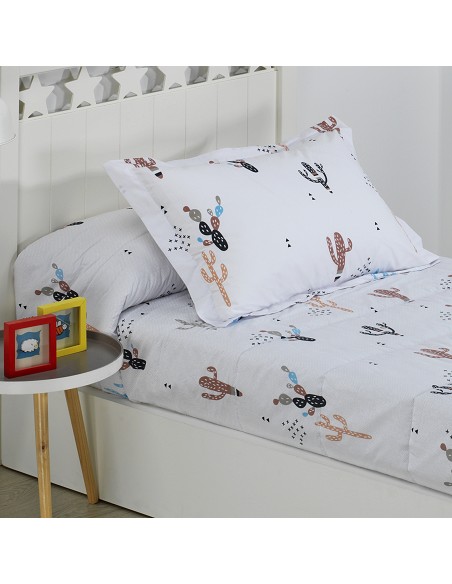 Edredón Ajustable Cama Infantil Cactus