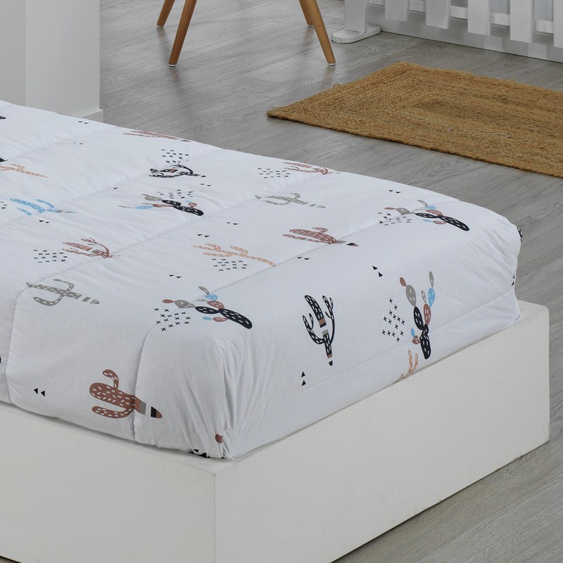 Edredón Ajustable Cama Infantil Cactus
