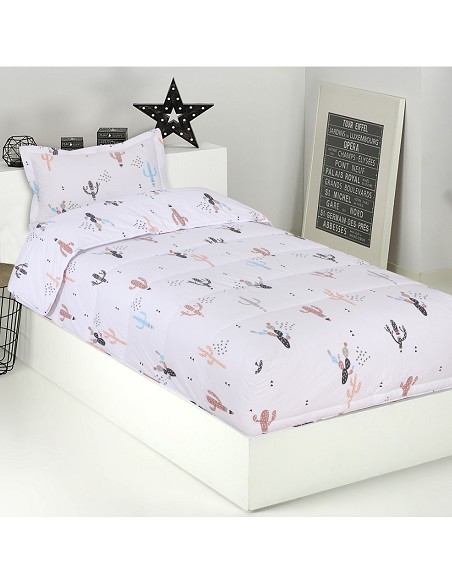 Edredón Ajustable Cama Infantil Cactus