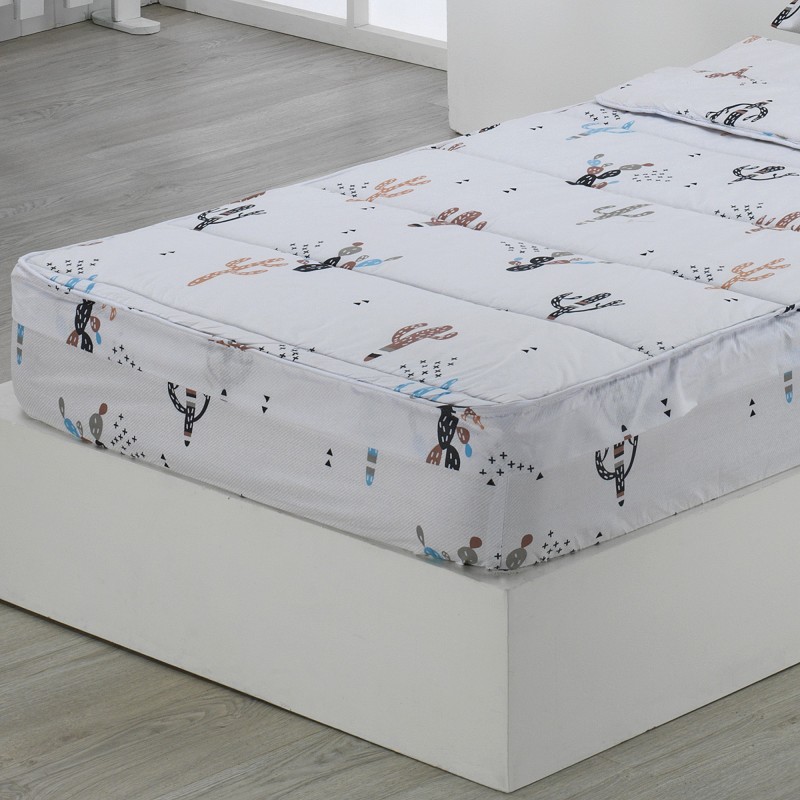 Saco Nórdico con Cremallera Edredón Ajustable Cama Infantil Cactus