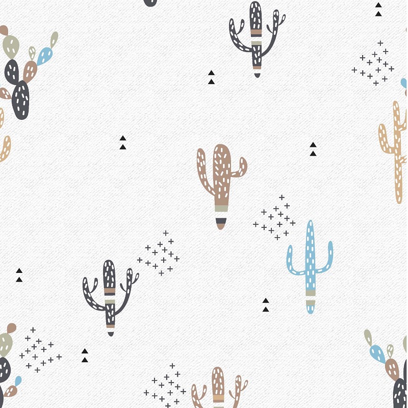 Saco Nórdico con Cremallera Edredón Ajustable Cama Infantil Cactus