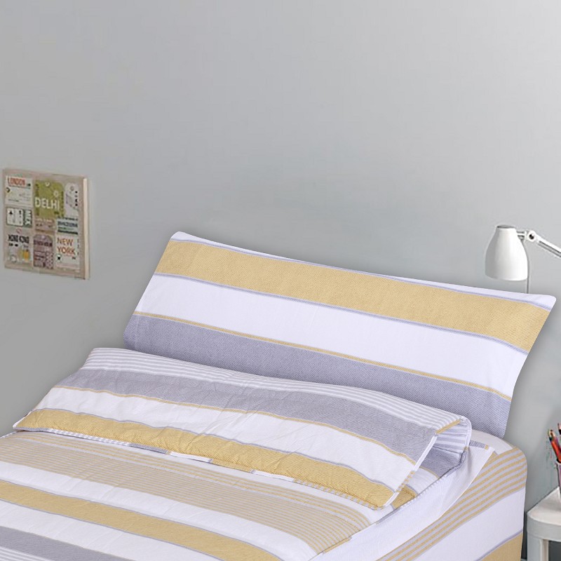 Saco Nórdico con Cremallera Edredón Ajustable Cama Infantil Zarautz Ocre