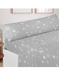 Juego de Sábanas Franela de Invierno 100% Algodón Stars 2