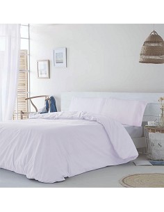 Juego Funda Nordica con Fundas Almohada de Microfibra Tacto Melocotón 2