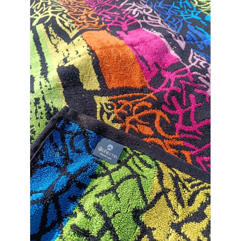 Toalla de Playa Grande Terciopelo 100% Algodón de 90X190 cm Mandala Nagaon