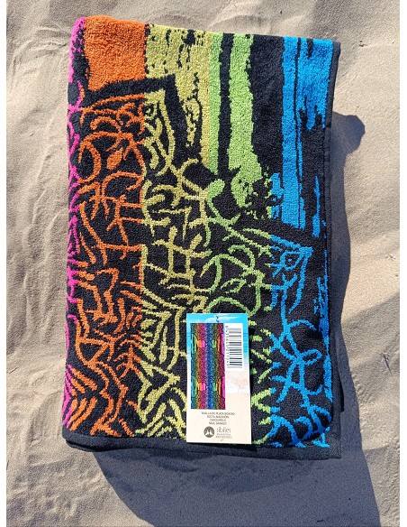 Toalla de Playa Grande Terciopelo 100% Algodón de 90X190 cm Mandala Nagaon