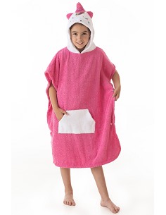Poncho Infantil Tejido 100% Algodón Natural Modelo Sleep Unicorn