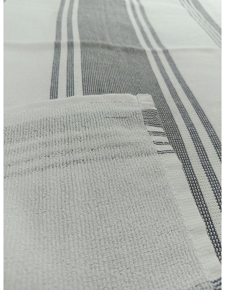 Pack de 4 Paños de Cocina en Color Gris de 40x70 cm 100% Algodón