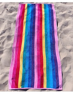 Toallas y Pareos con Flecos de Playa Grandes 100% Algodón 2