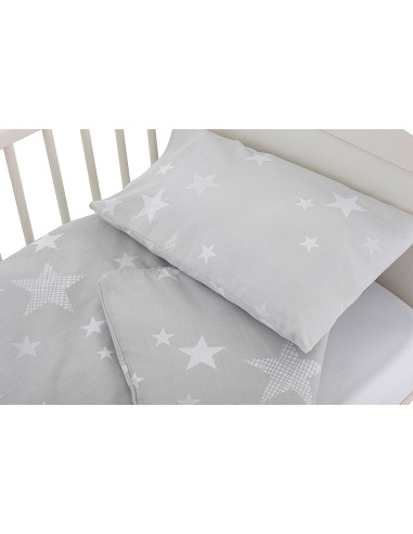 Funda Nordica Cuna Stars Gris Talla Única