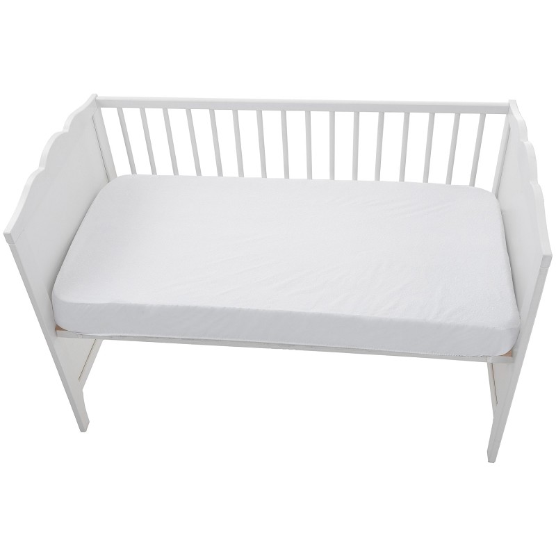 Protector de Colchón Impermeable para Cuna de Tejido Rizo Algodón Modelo Posets