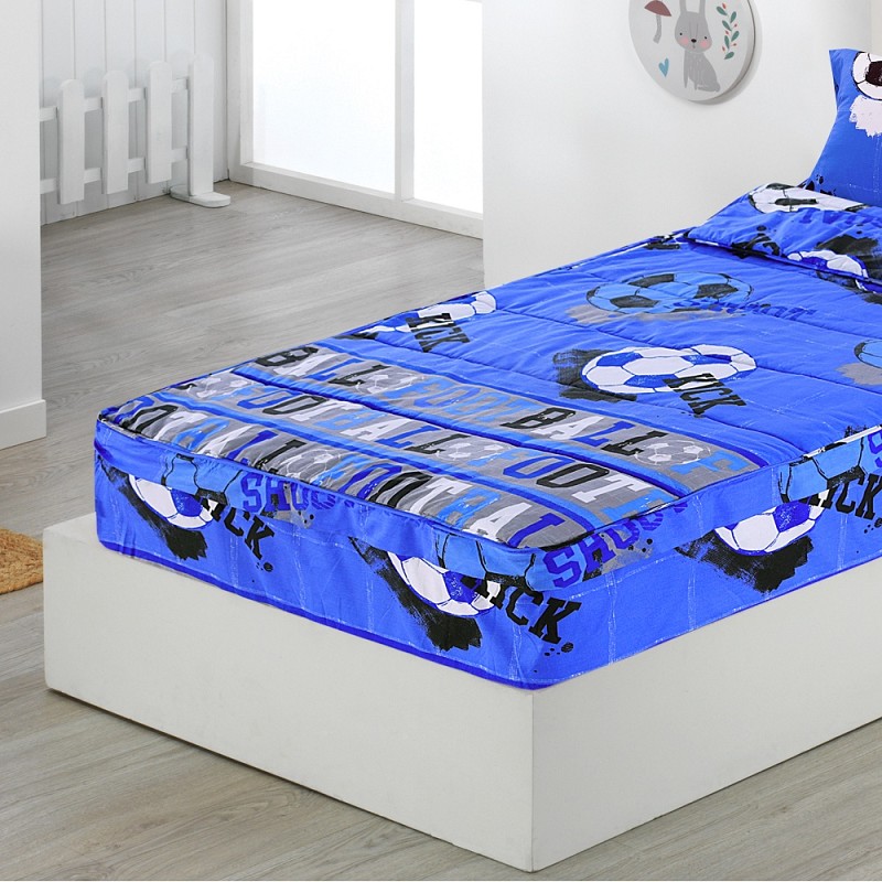 Saco Nórdico Ajustable con Cremallera Fútbol Quick para Cama 90 Infantil y Cama 105