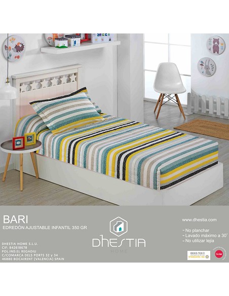 Edredon Ajustable de 350gr para Cama 90 y Cama 105 Infantil Modelo Bari