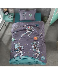 Funda Nórdica Infantil Juvenil Algodón Turco Astronaut 2