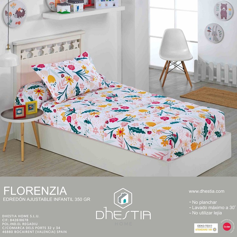 Edredón Ajustable Cama 90 Infantil y Cama 105 de 350 gr Florenzia