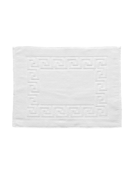 Toalla Blanca de Hotel Cenefa Greca 100% Algodon 20/2 de 500 gr/m2