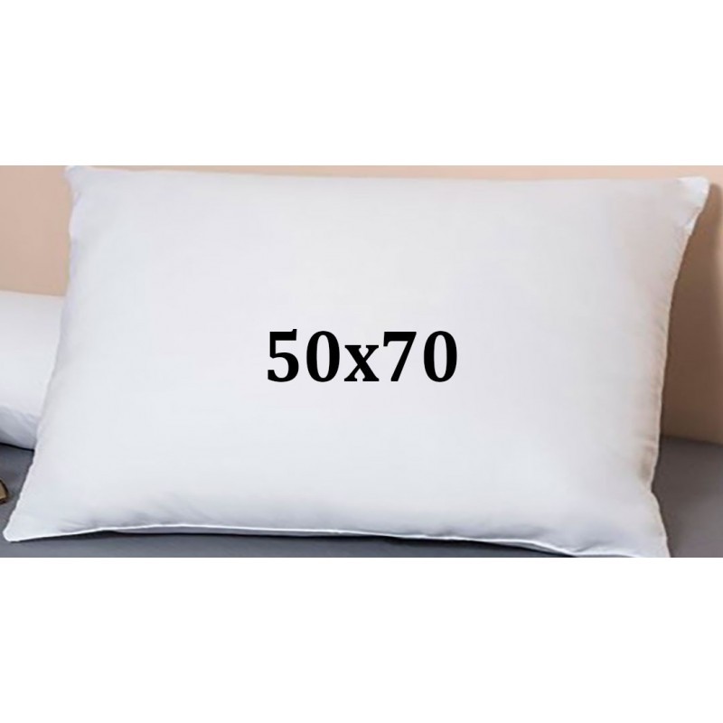 Almohada de Fibra 50X70 cm Peso de 900 Gr Tejido Microfibra Especial Hotel