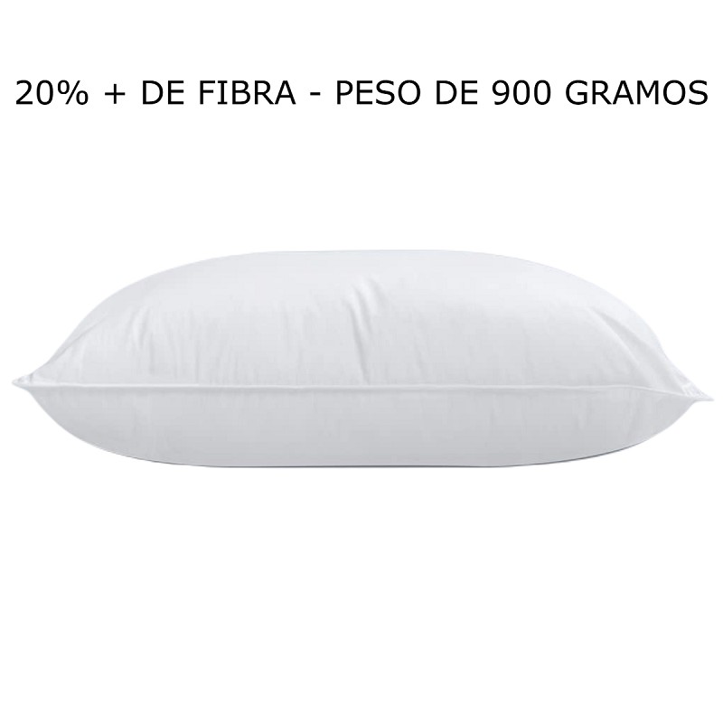 Almohada de Fibra 50X70 cm Peso de 900 Gr Tejido Microfibra Especial Hotel