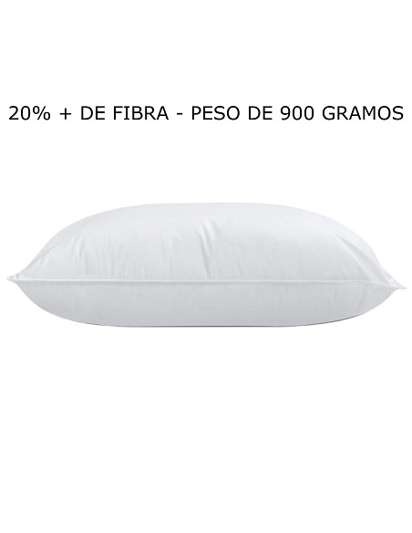 Almohada de Fibra 50X70 cm Peso de 900 Gr Tejido Microfibra Especial Hotel