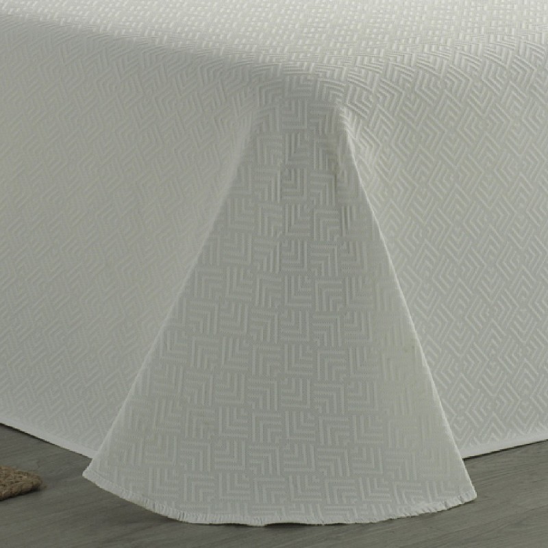 Colcha Piqué Cubic Blanca Calidad...