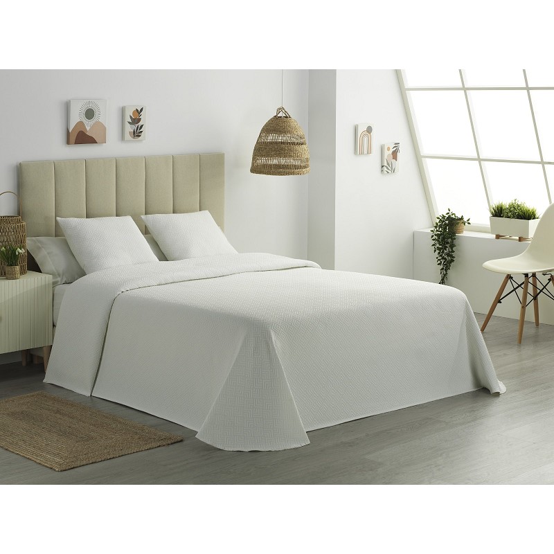 Colcha Piqué Cubic Blanca Calidad...