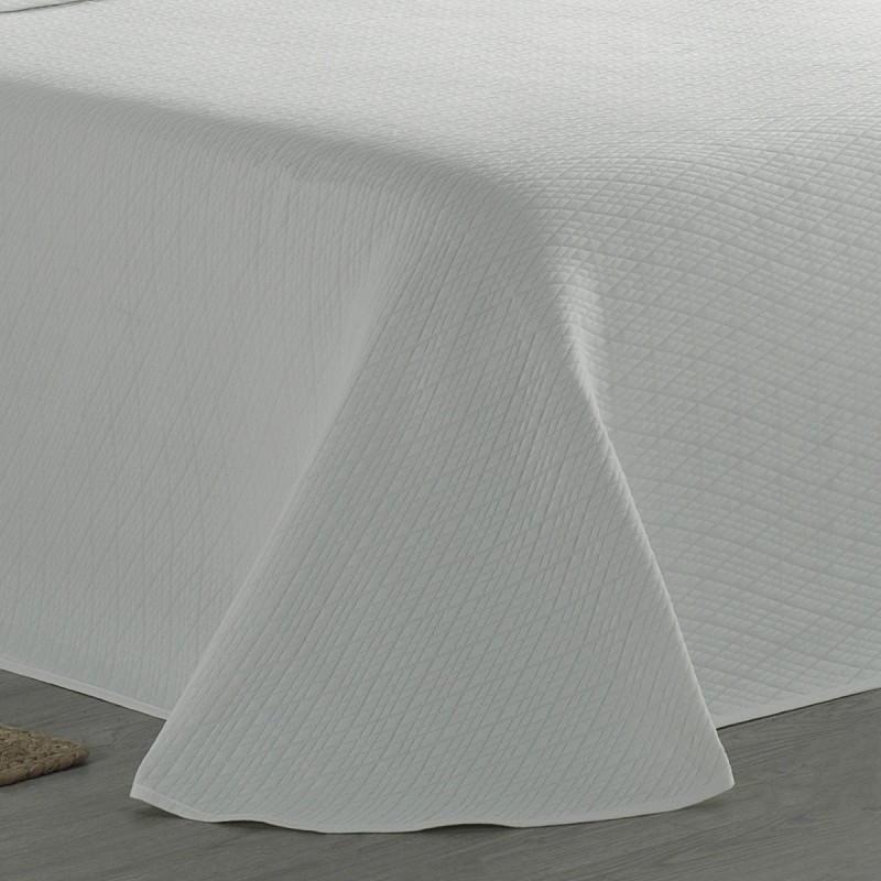 Colcha Piqué Rombos Blanca Calidad...