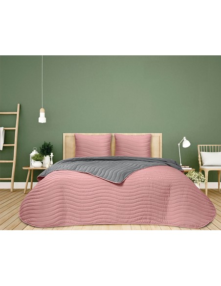 Colcha Bouti de Verano Bicolor Patrón Cosido Olas Modelo Altea