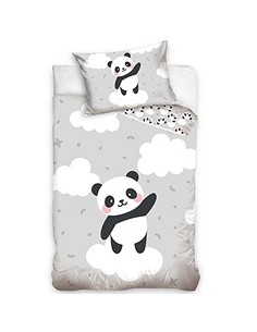 Funda Nórdica de Cuna Diseño Oso Panda 100% Algodón Baby226009