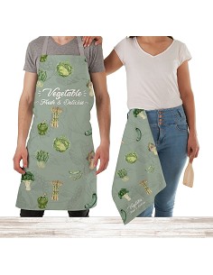 Juego Delantal y Paños Cocina Vegetable