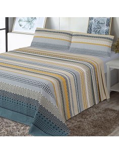 Juego de Sabanas Tejido Algodón y Poliester Modelo Karima 2