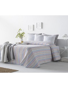 Colcha Rayas Multicolor Sofia de Dhestia