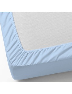 Sábanas Bajeras Ajustables con Elástico Perimetral de Colores Polialgodón