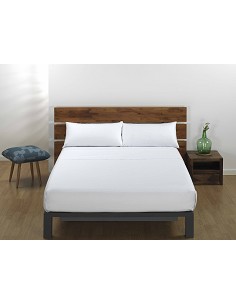 Juego de Sábanas Blancas Hotel Polialgodón 50/50