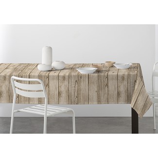 Mantel Antimanchas Marrón Fusta de Dhestia 2