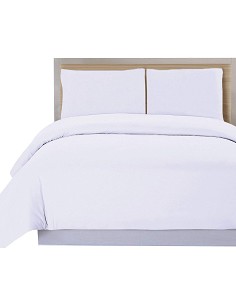 Juego de Funda Nórdica Blanca Hotel Polialgodón 50/50 con Funda de Almohada 2