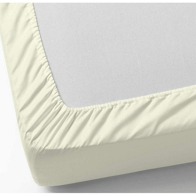 Sábanas Bajeras Ajustables con Elástico Perimetral de Colores Polialgodón