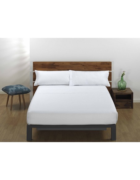 Juego de Sábanas Blancas para Hotel 100% Algodón Natural