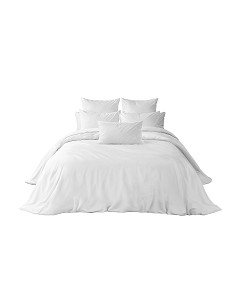 Juego Funda Nórdica Polialgodón Blanca Hotel con Sábana Bajera y Fundas Almohada de Sibiles 2