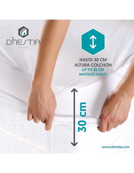 Protector de Colchón de Rizo Elástico Impermeable y Transpirable Posets