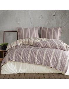 Funda Nórdica Étnica 100% Algodón Turco Cierre Botones Organic Lila de Sibiles