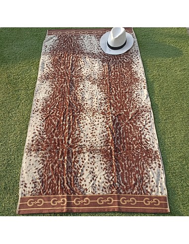 Toalla de Playa 100% Algodón Egipcio Terciopelo 85X165 cm Gepardo