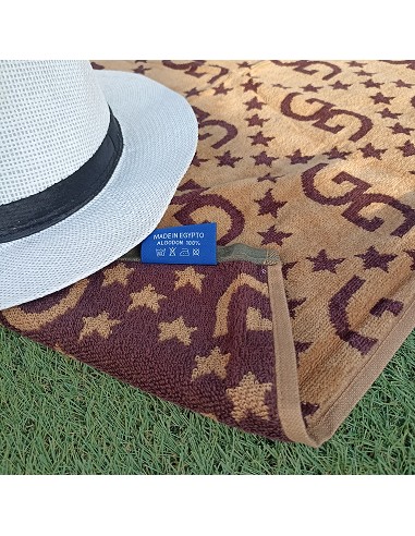 Toalla de Playa 100% Algodón Egipcio Terciopelo 85X165 cm Gran Gucci