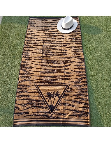 Toalla de Playa 100% Algodón Egipcio Terciopelo 85X165 cm Palmeras