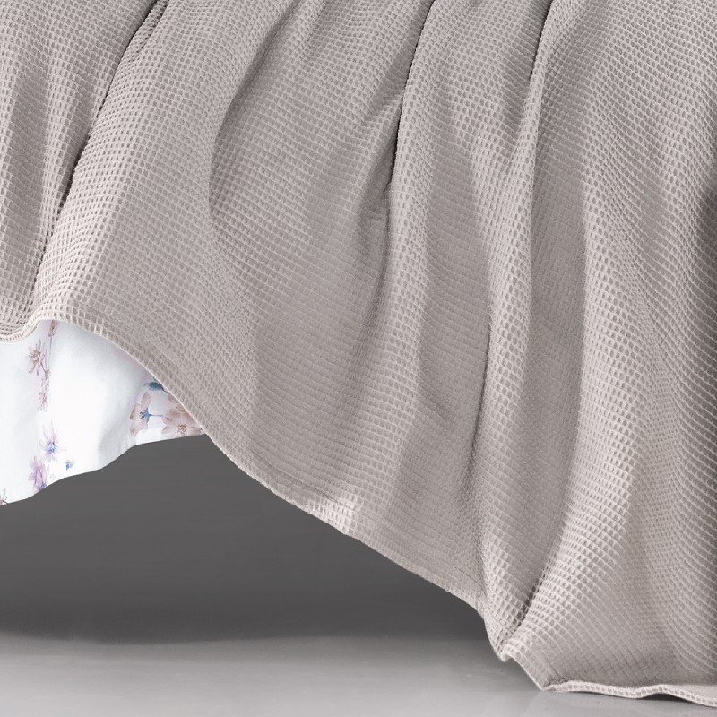 Colcha Piqué Multiusos Nido Abeja 100% Algodón Para Cama Metali de Sibiles