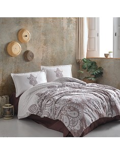 Funda Nórdica Étnica 100% Algodón Turco Cierre Botones Azkaro Siena 2