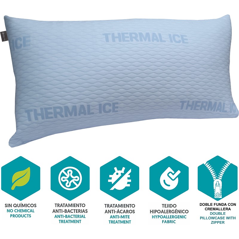 Almohada Fibracool Refrescante y Anticalor de Dhestia
