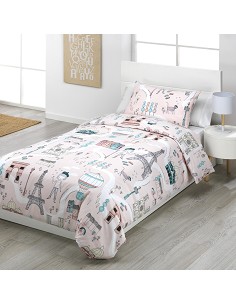 Funda Nórdica Infantil Niñas Cama 90 y Cama 105 Cierre Botones Ohlalá 2