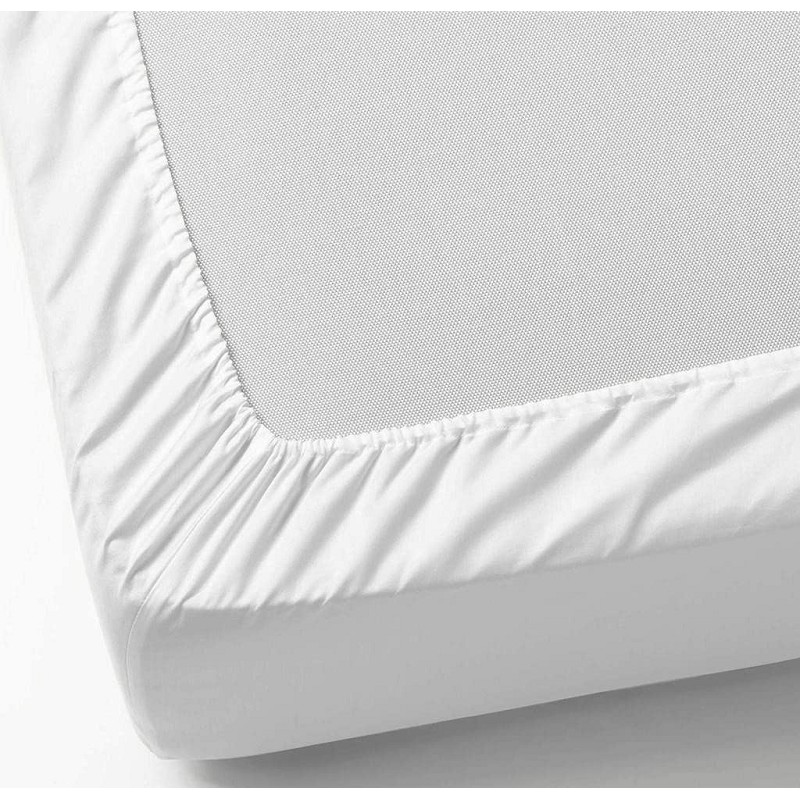Sábana Bajera Blanca Hotel 100% Algodón