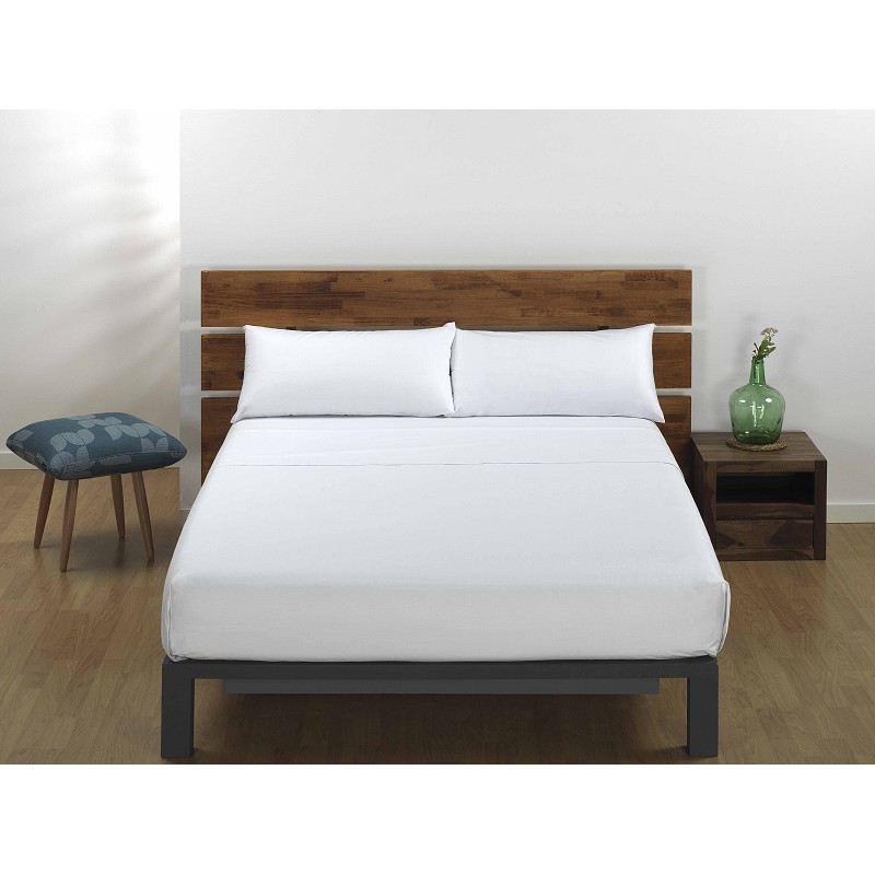 Sábana Bajera Blanca Hotel 100% Algodón