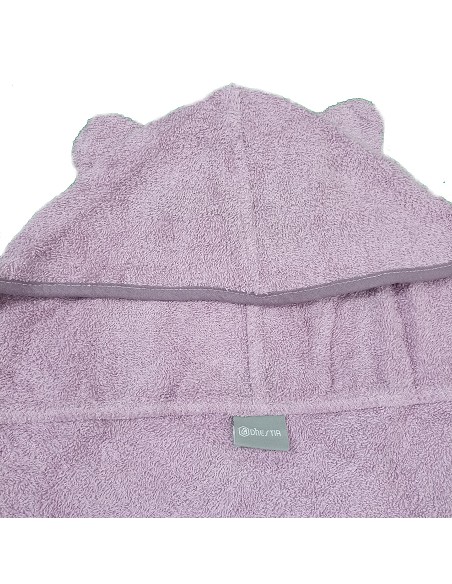 Capa de Baño Bebé con Capucha y Orejas 100% Algodón Natural